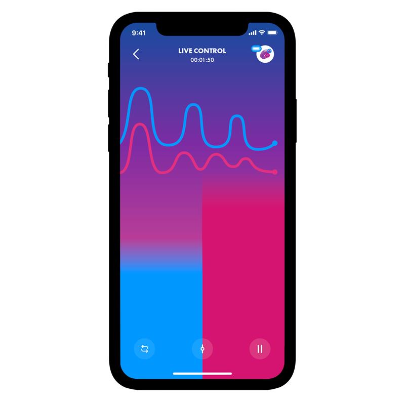 Royal One Anillo Vibrador Con App Azul