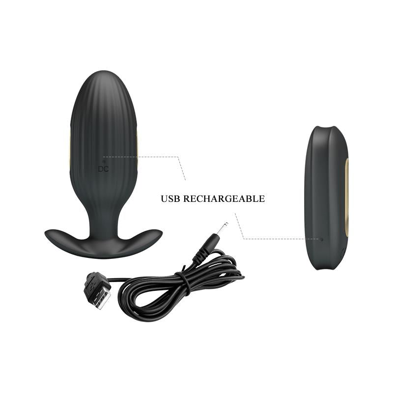 Plug Anal Con Electro Estimulación Usb  Royal Pleasure