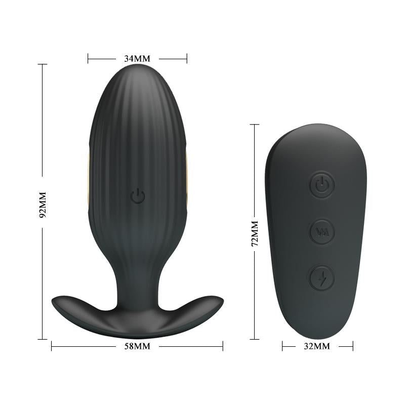 Plug Anal Con Electro Estimulación Usb  Royal Pleasure