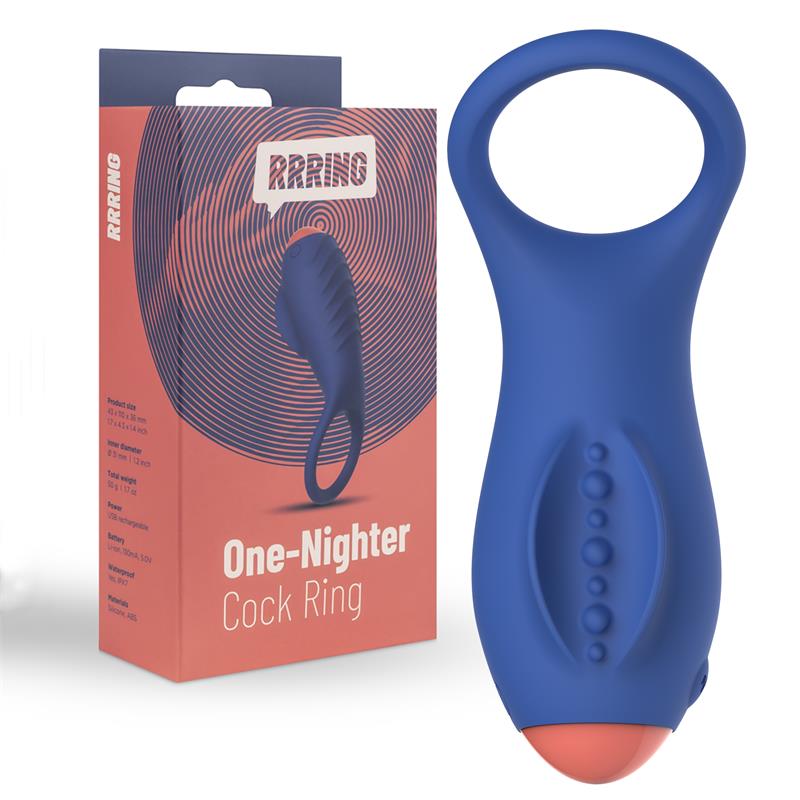 Anillo Para El Pene Rring One Nighter Con Vibración Usb Silicona