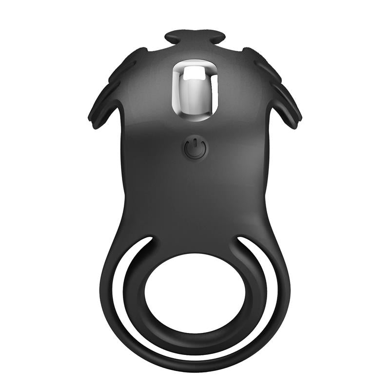 Pretty Love - Ruben Anillo Vibrador 7 Vibraciones Silicona Negro