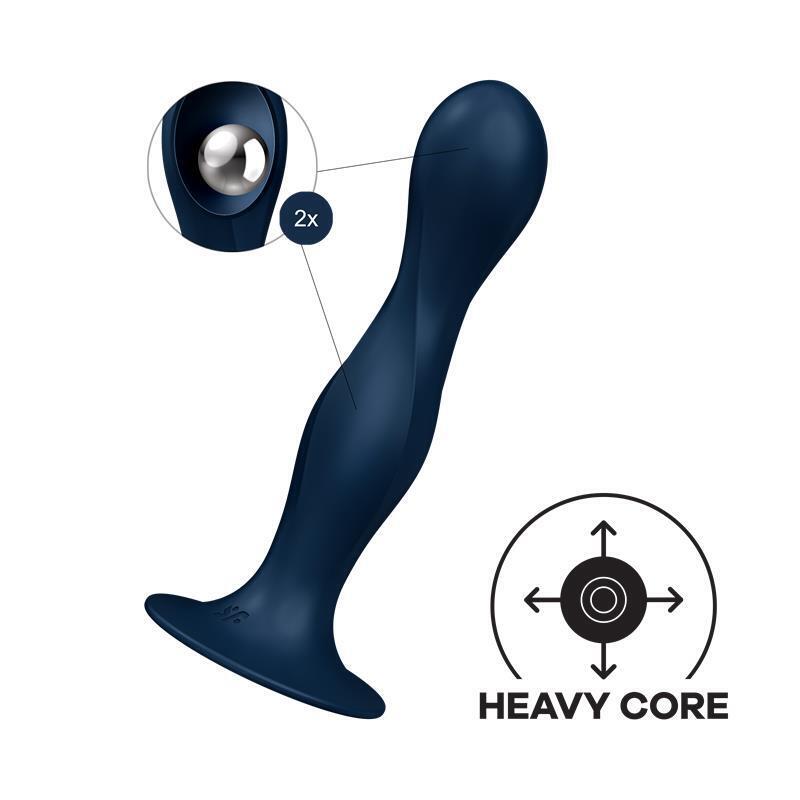 Satisfyer - Double Ball-R Dildo Silicona Azul