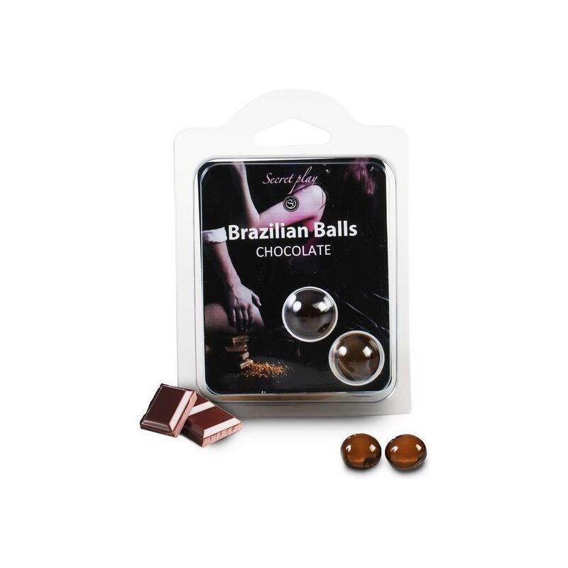 Secretplay - Brazilian Balls  Chocolate Set 2 Bolas
