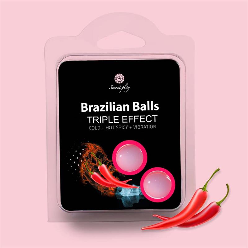 Secretplay - Set 2 Brazilian Balls Triple Efecto