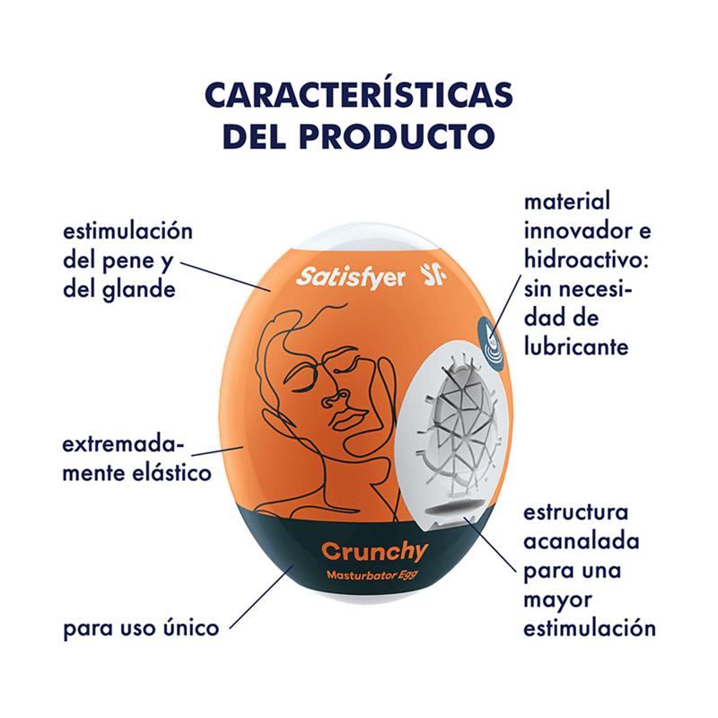 Satisfyer 3 Huevos Masturbadores - Crunchy