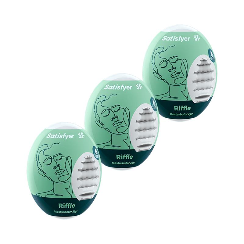 Satisfyer - 3 Huevos Masturbadores Riffle
