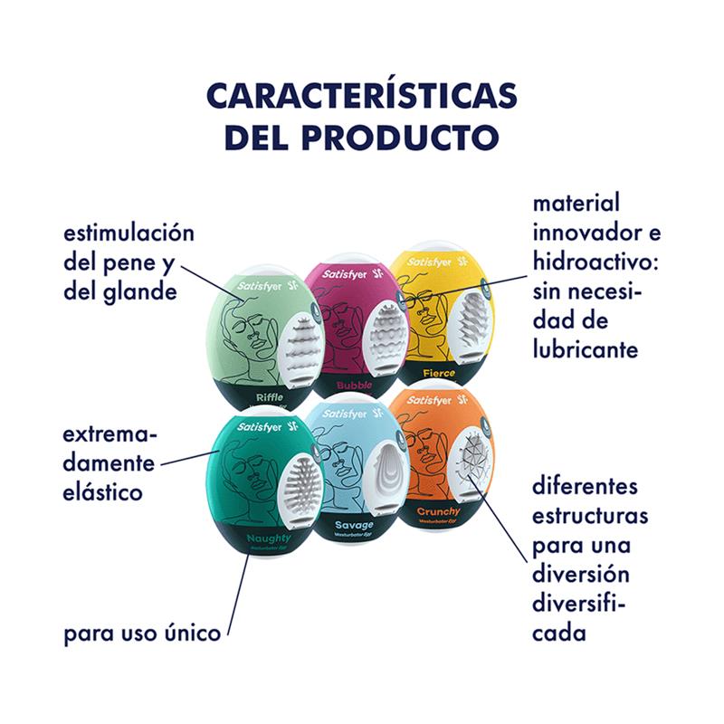 Satisfyer - Huevos Masturbadores Pack 6 Unidades