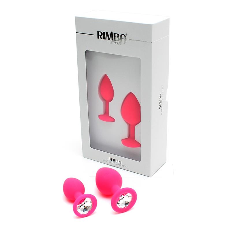 Set De 2 Plugs Con Joya Berlin Rosa