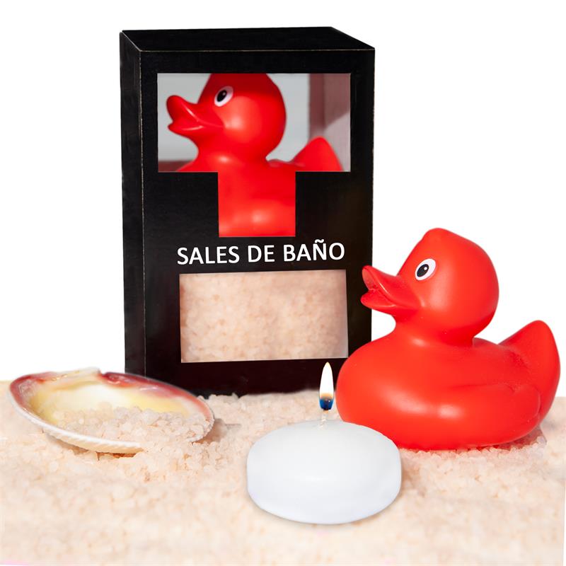 Set Sales Baño Vainilla Pato, Vela Y Concha 150gr