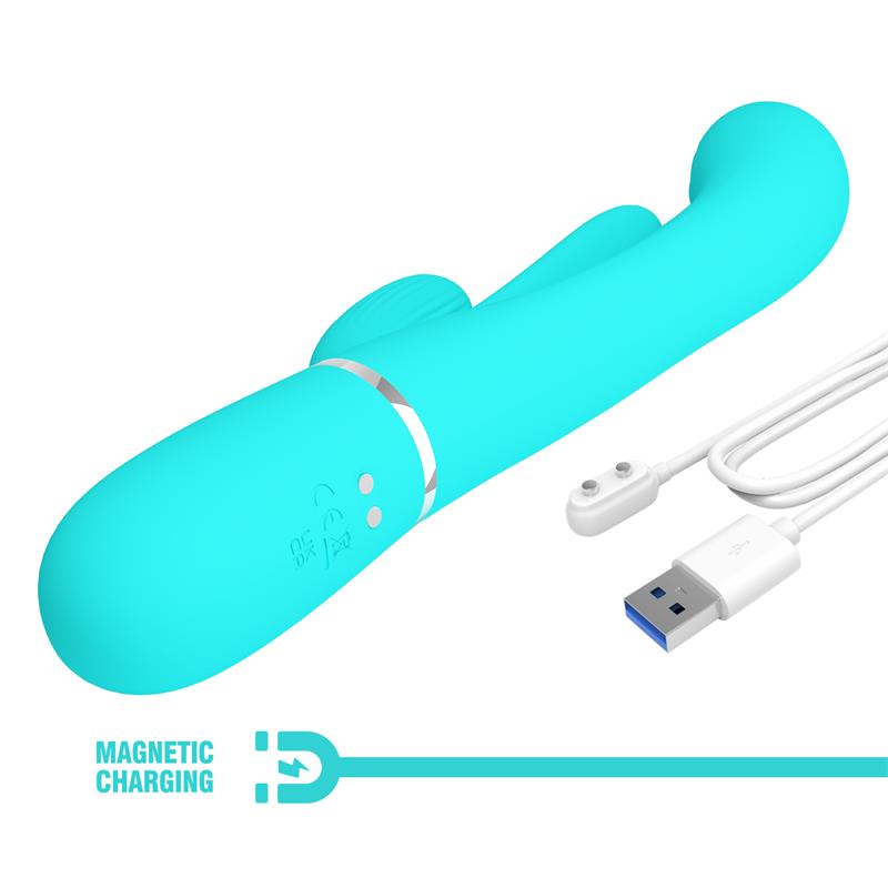 Pretty Love - Shania Triple Vibrador Rabbit Multifunción 3 En 1