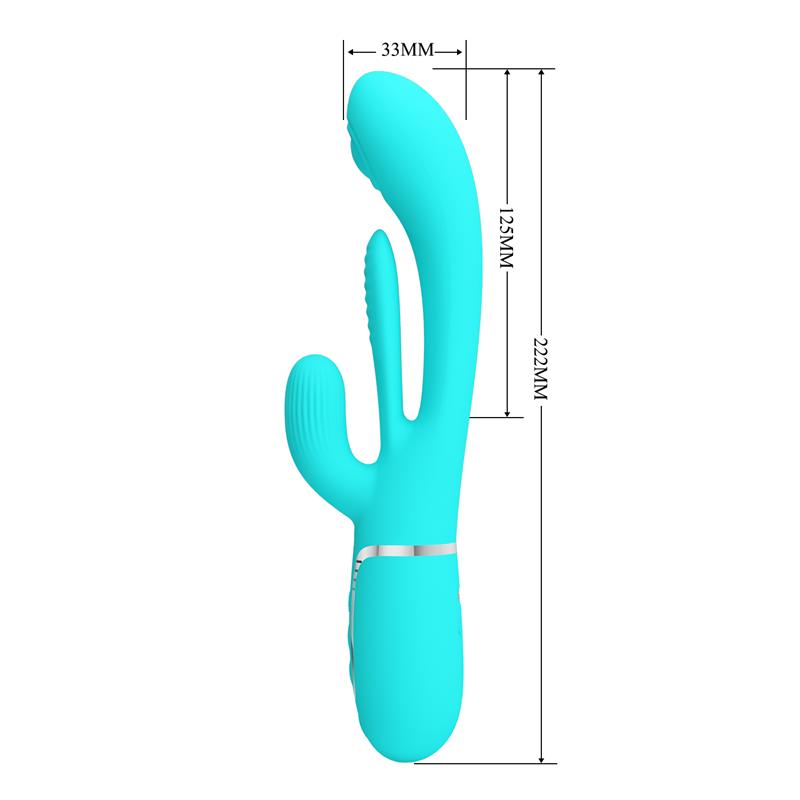 Pretty Love - Shania Triple Vibrador Rabbit Multifunción 3 En 1