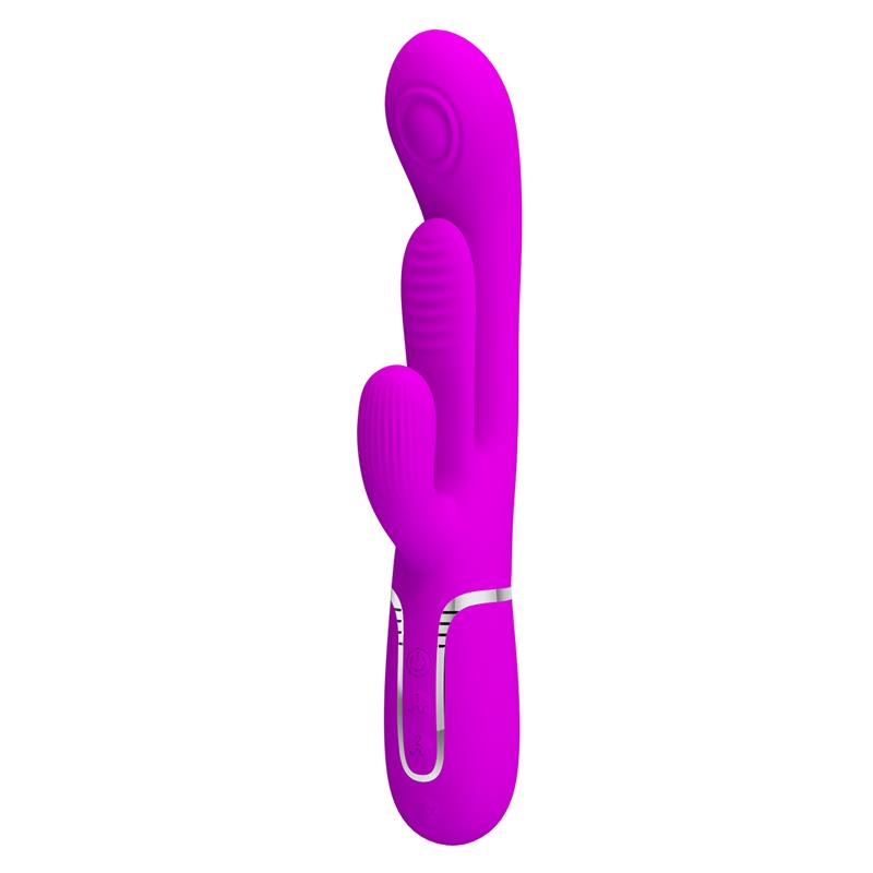Pretty Love - Shania Triple Vibrador Rabbit Multifunción Rosa