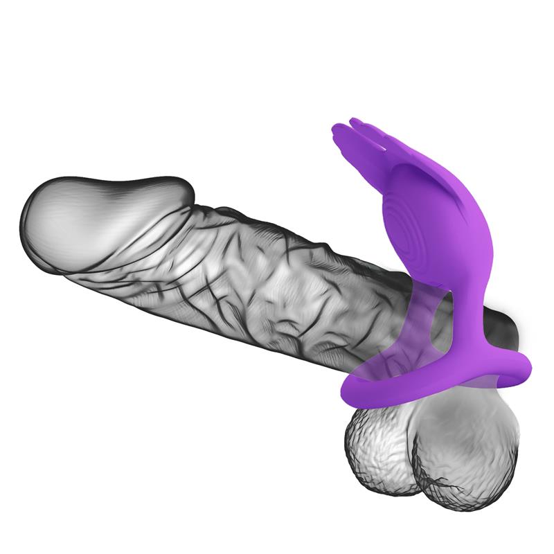 Pretty Love - Anillo Vibrador Silas 7 Vibraciones Silicona Lila