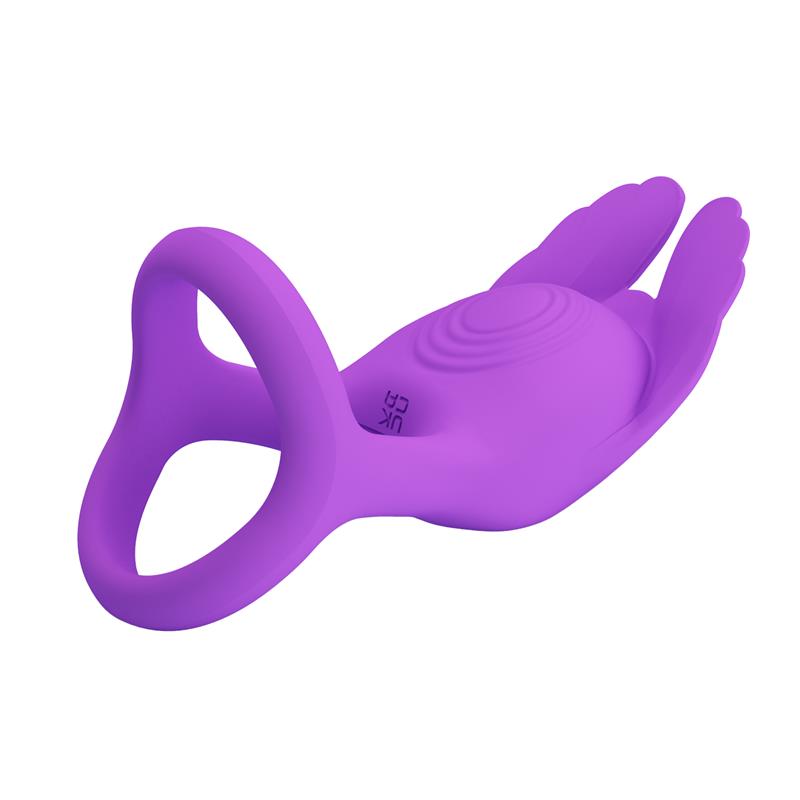 Pretty Love - Anillo Vibrador Silas 7 Vibraciones Silicona Lila