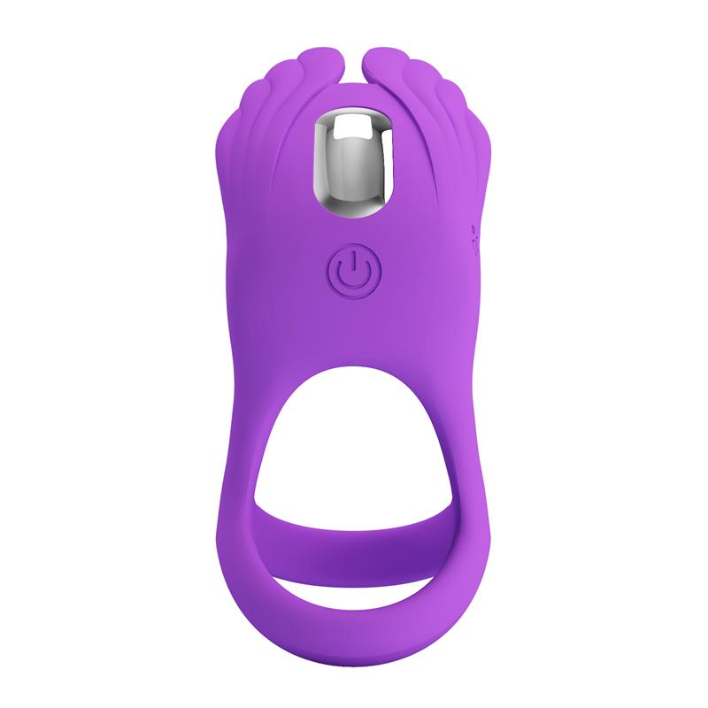 Pretty Love - Anillo Vibrador Silas 7 Vibraciones Silicona Lila