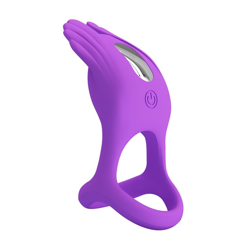 Pretty Love - Anillo Vibrador Silas 7 Vibraciones Silicona Lila