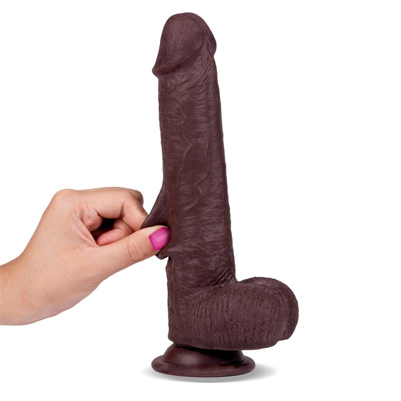 Slidy Dildo Realista Dual Layer Retráctil Y Orientable 9