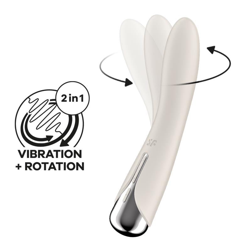 Vibrador Rotador  Satisfyer - Spinning Vibe 1  G-Spot Beige