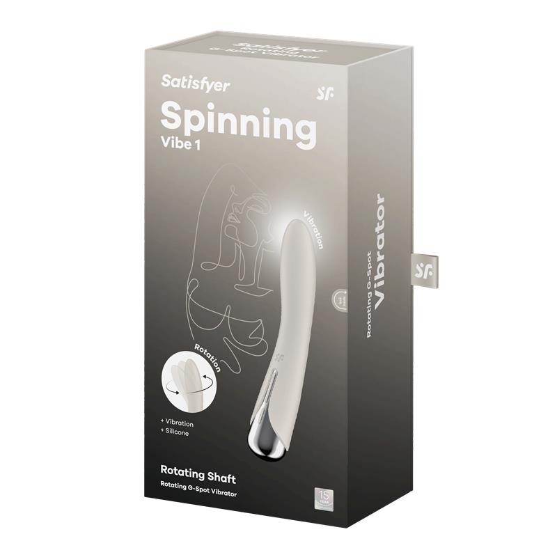 Vibrador Rotador  Satisfyer - Spinning Vibe 1  G-Spot Beige
