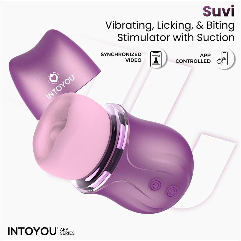 Mimi Estimulador Con Licking, Biting, Succión Y Vibración Usb-C Con App
