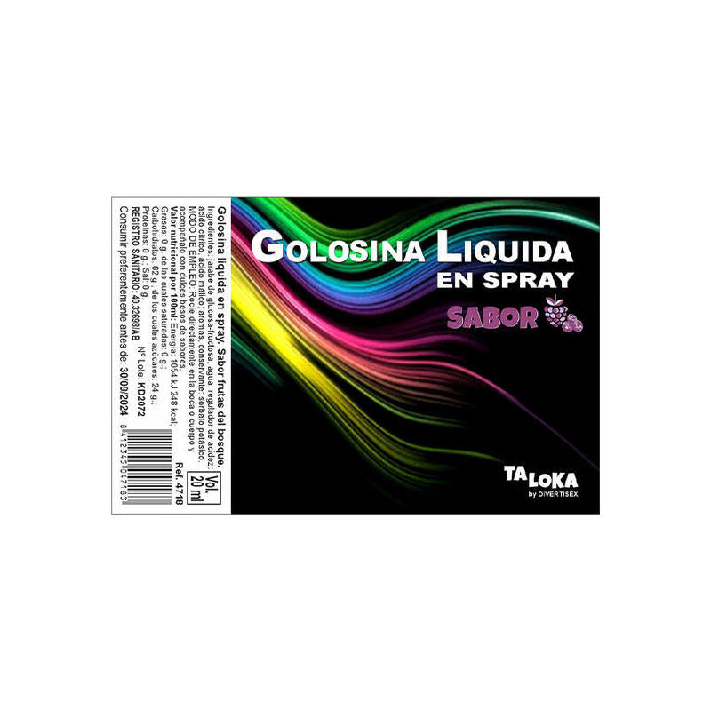 Taloka - Spray Golosina Líquida Frutas Del Bosque