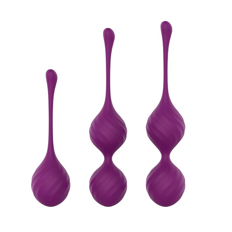 Taylor Bolas Kegel Silicona Púrpura