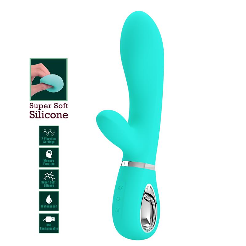 Pretty Love - Thomas Vibrador Punto G Multifunción Verde Agua
