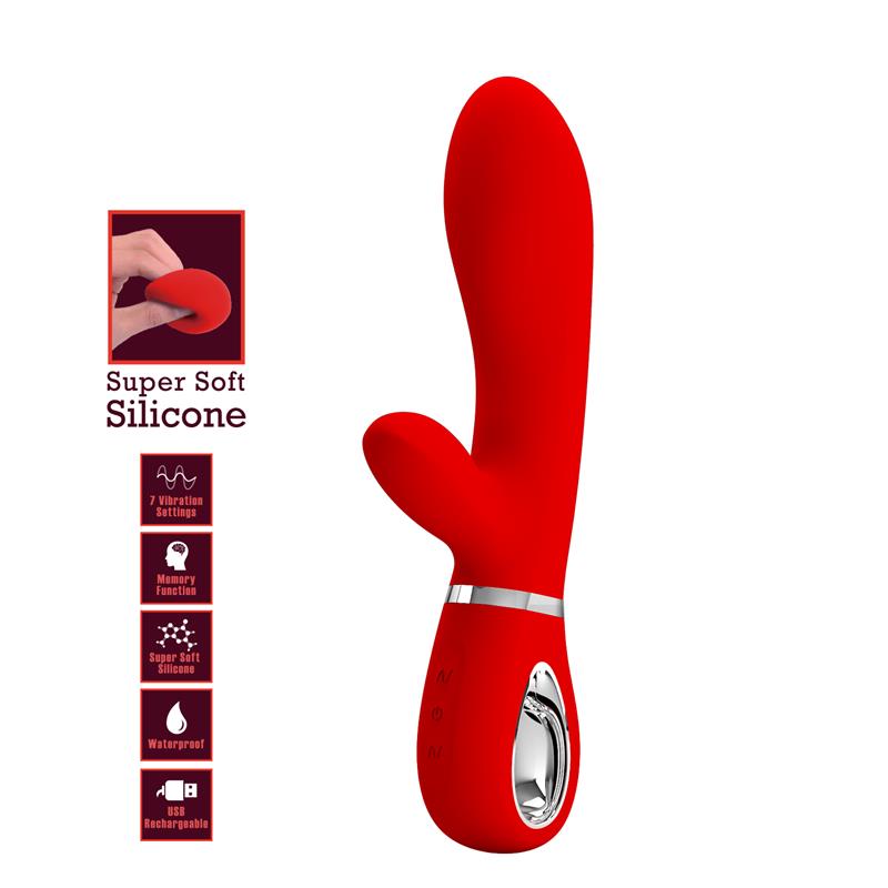 Pretty Love - Thomas Vibrador Punto G Multifunción Rojo