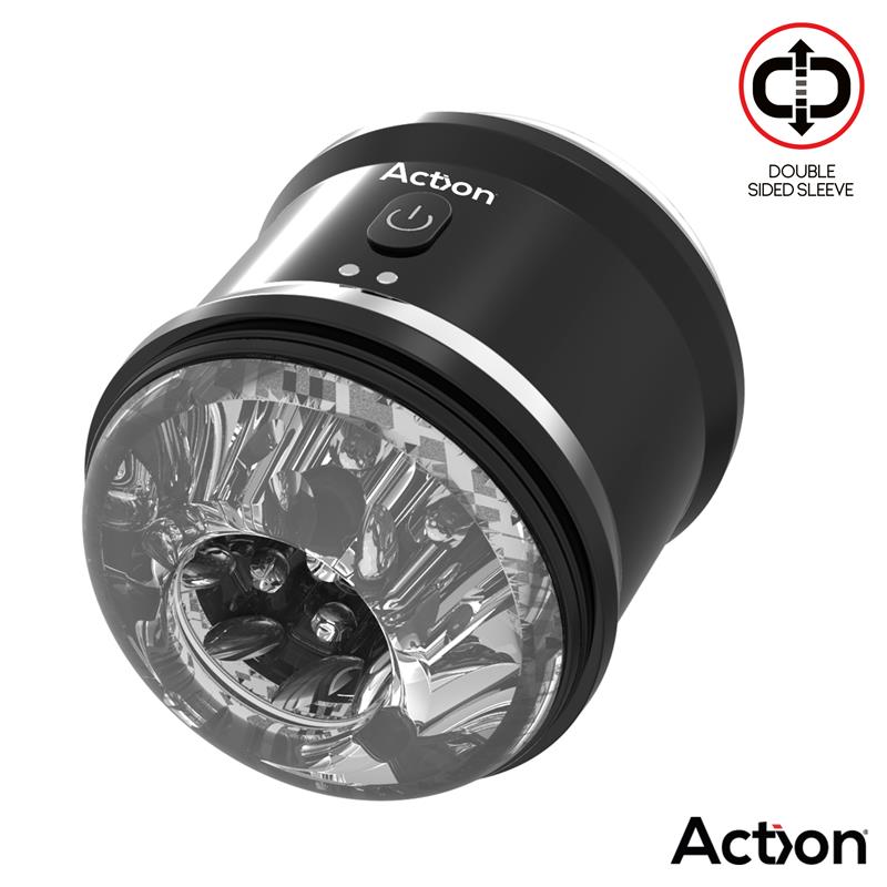 Thor Masturbador Con Vibración Doble Orificio