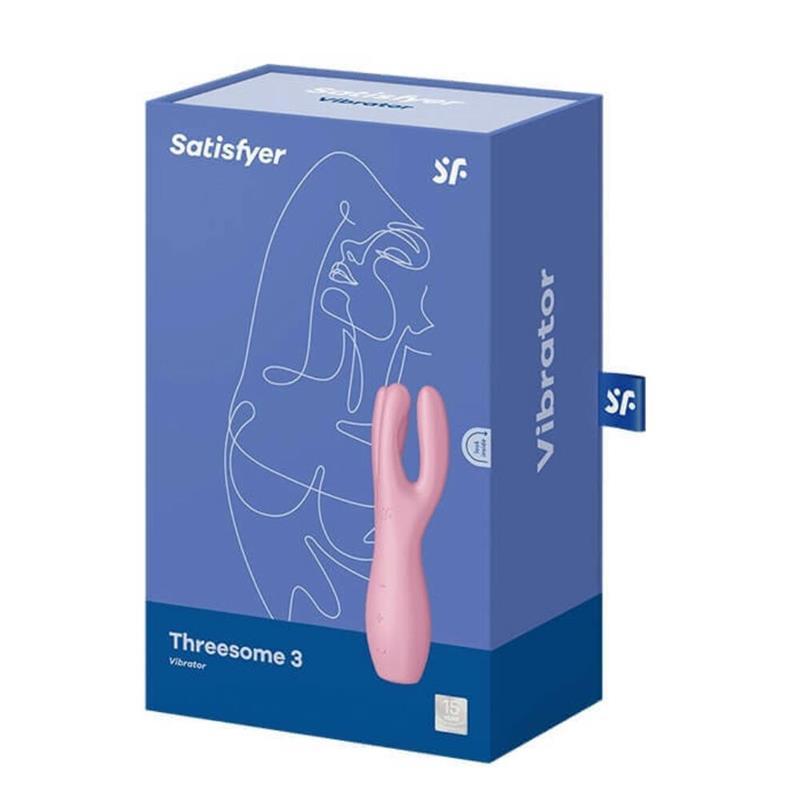 Satisfyer Threesome 3 Lay-On Vibrador - Rosa
