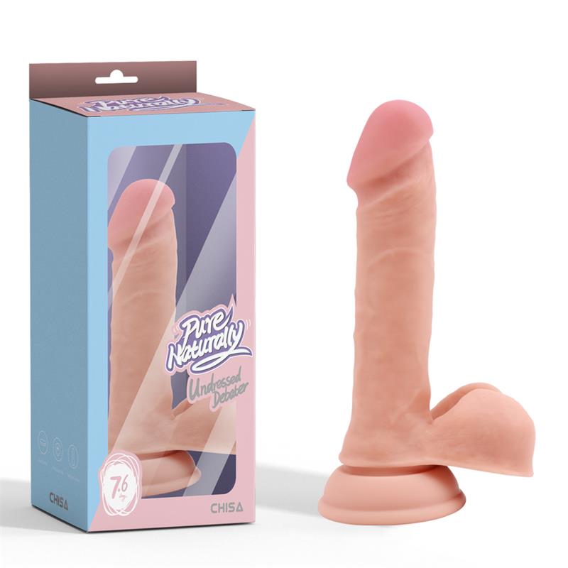Undressed Debater Dildo Realista Silicona Líquida Dual Density 19.2 Cm