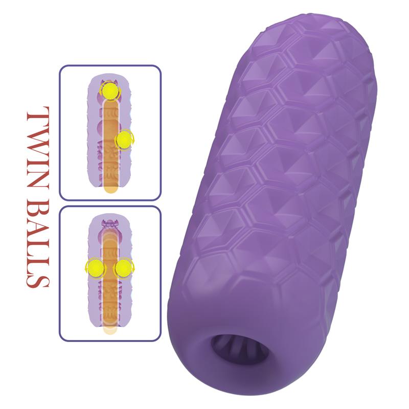 Pretty Love - Twin Balls Masturbador Masculino Morado