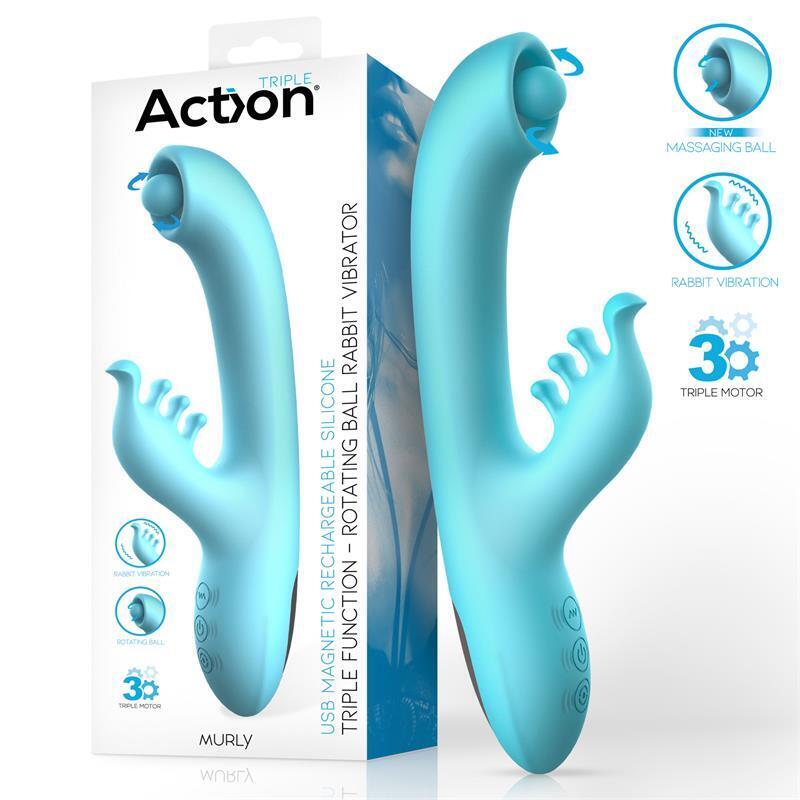 Vibración Doble Murly Soft Massaging Ball 360º Con  3 Motores