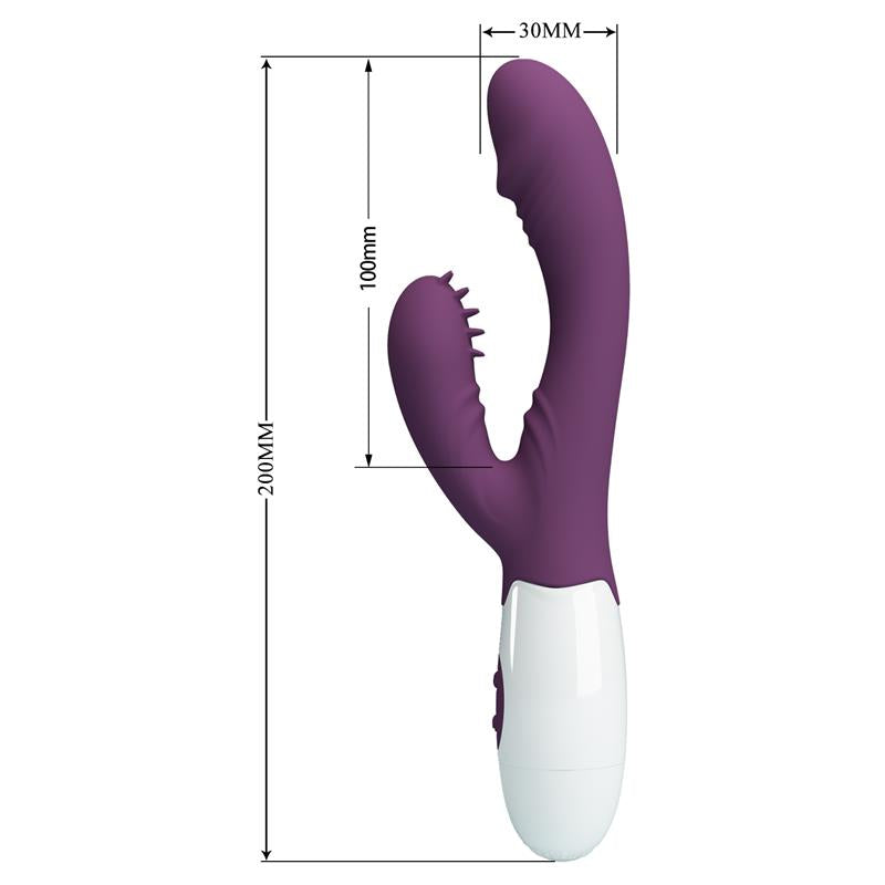 Pretty Love - Andre Vibrador Rabbit & Estimulador Punto G Morado