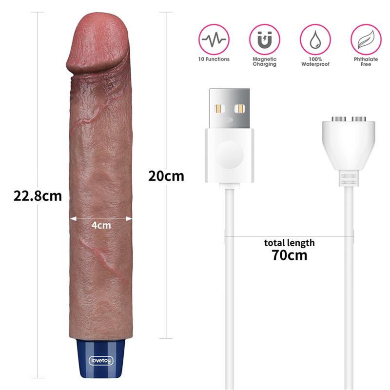 Vibrador Realista 9 Usb