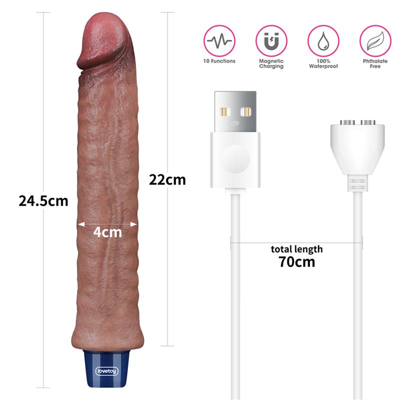 Vibrador Realista 9.5 Usb