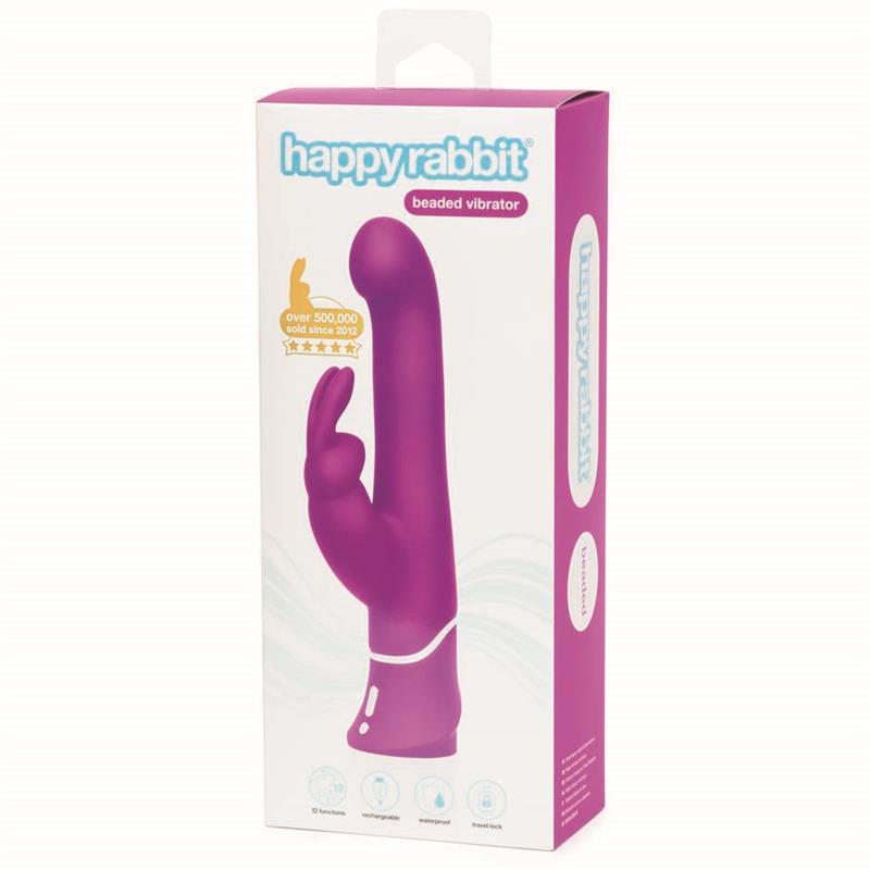 Vibrador Rotador Beaded Punto-G Purpura