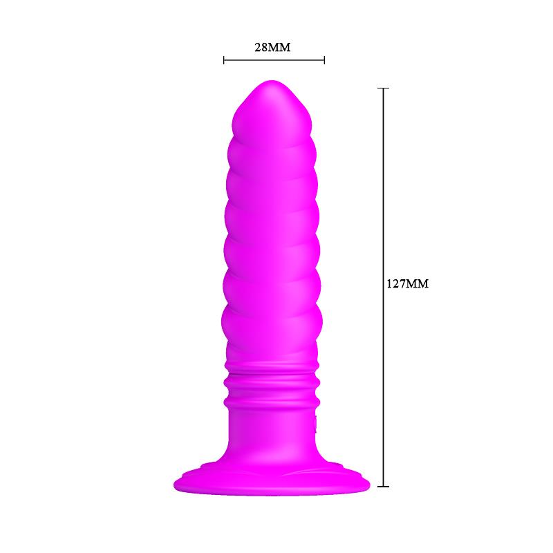 Vibrador Twist Plug Anal Púrpura
