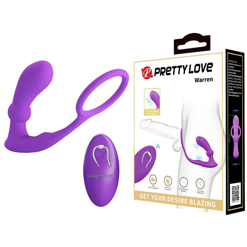 Pretty Love - Warren Anillo & Vibrador Anal Violeta