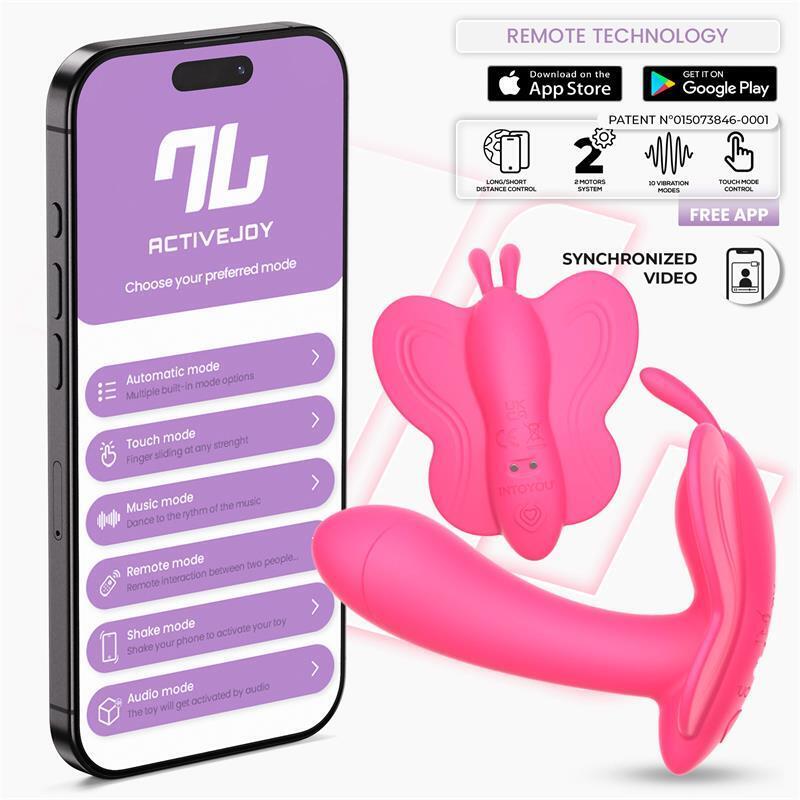 Wingy Estimulador Mariposa Con App Peach Red