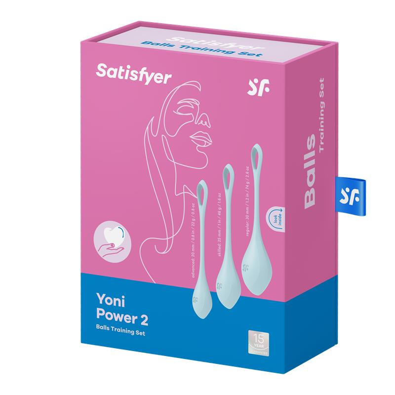 Satisfyer Yoni Power 2 Kit De Entrenamiento Azul
