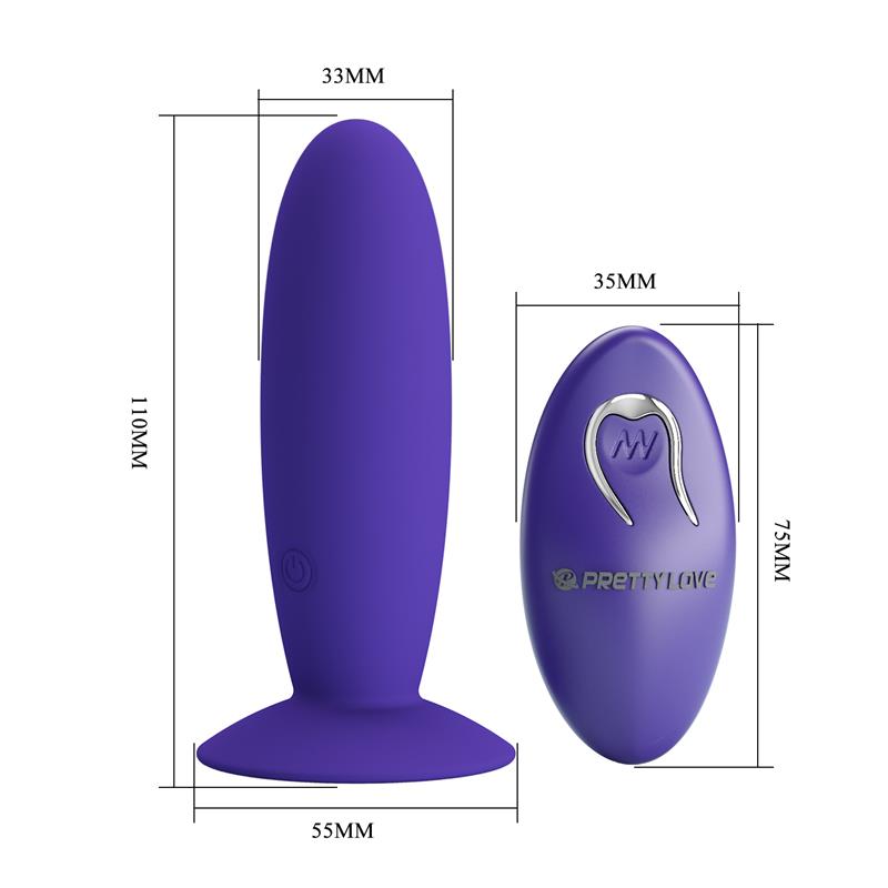 Pretty Love  Youth Plug Anal Vibrador Control Remoto Violeta