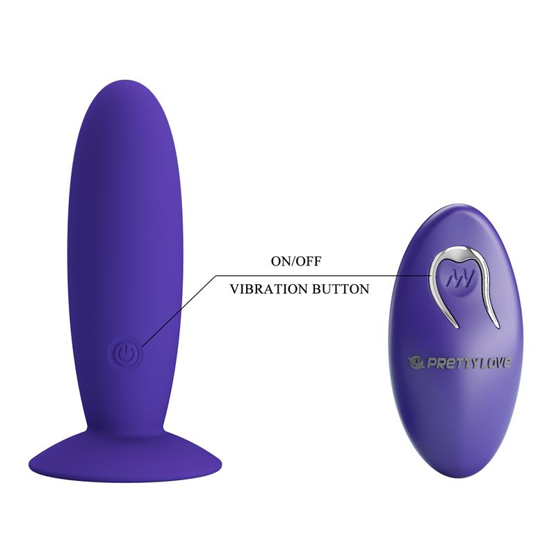 Pretty Love  Youth Plug Anal Vibrador Control Remoto Violeta