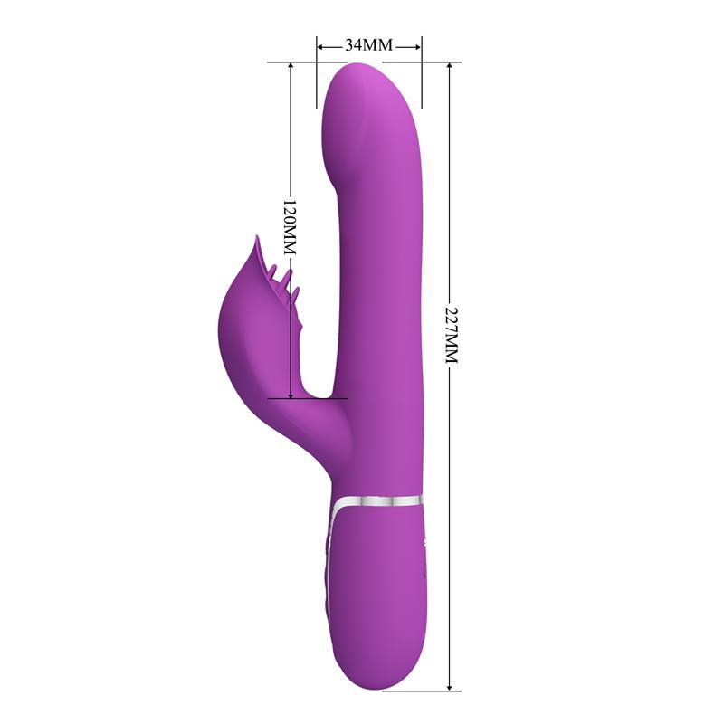 Pretty Love - Vibrador & Estimulador Multifunción 4 En 1 Morado